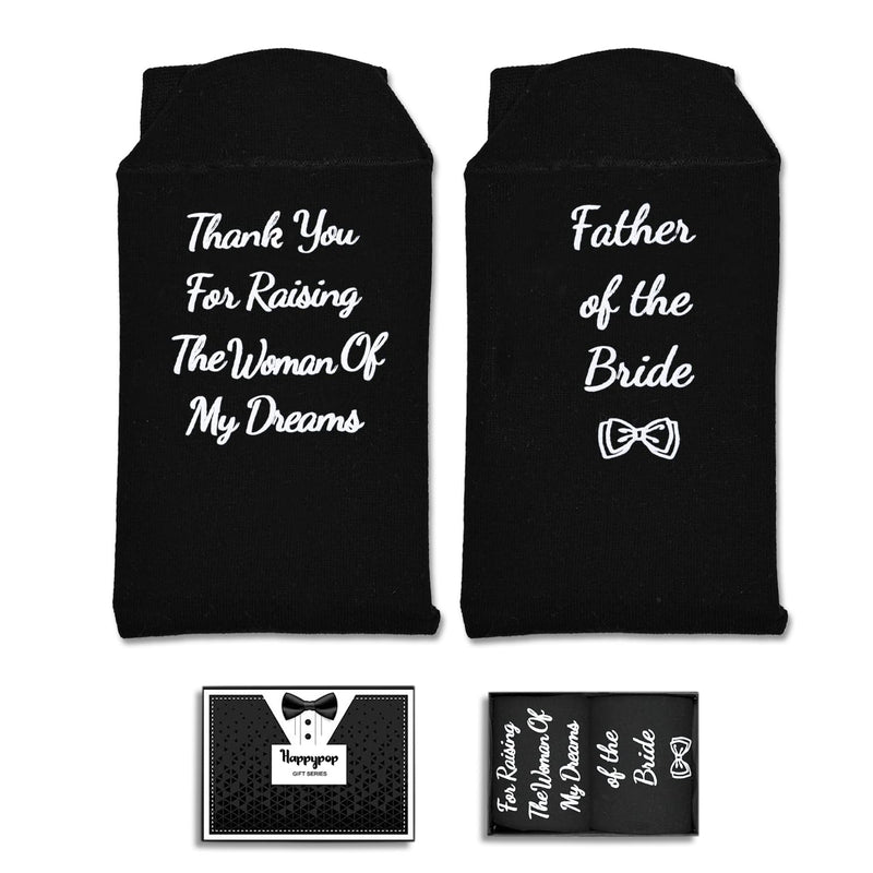 Funny Father of The Bride Gifts for Father in Law, Thank You Gifts for dad, Funny Wedding Dress Socks for Men