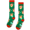 Christmas Gifts Stocking Socks for Women - Christmas Knee High Deer Socks Reindeer Stockings, Red and Green Socks for Teen Girls