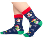 Christmas Gifts Stocking Socks for Kids - Snowman Christmas Stocking for Son Daughter Sister 7-9 Years