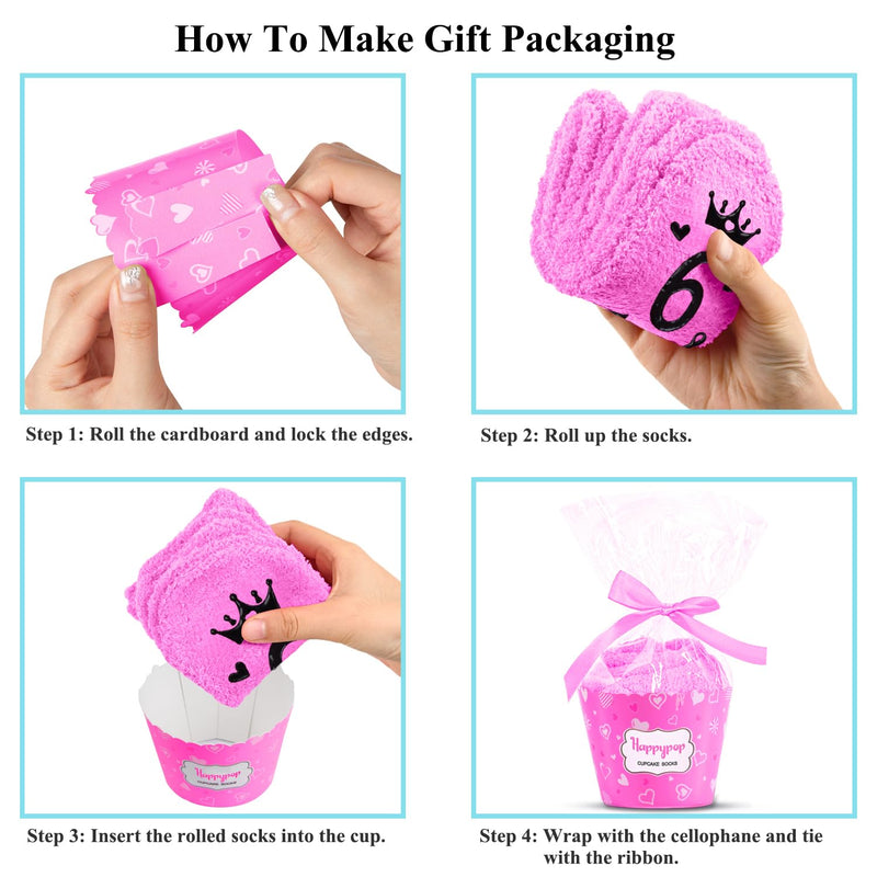 6th Birthday Gifts Ideas for Girls - Socks for Kids Age 6, Gifts for Six Year Old Girls, Presents for 6 Year Old Girls