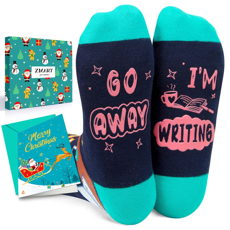 Book Lover Gifts Ideas - Socks Reading Gifts for Writers And Authors, Book Gifts Writing Gifts