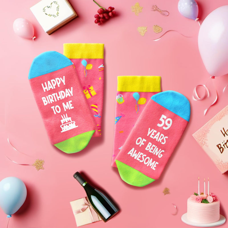 59th Birthday Gifts Ideas for Women - Socks for 59 Year Olds, 59th Birthday Gifts for Her Him, Best Gifts for 59 Year Old Woman Man