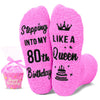 HAPPYPOP 80th Years Old Birthday Gifts for Women - Socks for 80 Year Olds, Gift Ideas for 80 Year Old Female, Best Gifts for 80 Year Old Elderly