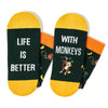 Funny Monkey Gifts for Monkey Lovers, Monkey Gifts for Men Women, Novelty Animal Socks for Teens, Monkey Stocking Stuffers