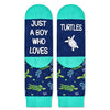 HAPPYPOP Kids Turtle Gifts Boys - Funny Socks for Kids 4-6 Years, Boys Novelty Socks Childrens Sea Turtle Socks