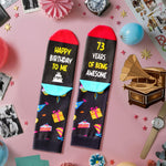 73rd Birthday Gift Ideas for Men - Socks for Older Men over 73, Best Gifts for 73 Year Old, Old Man Gifts for Men Useful