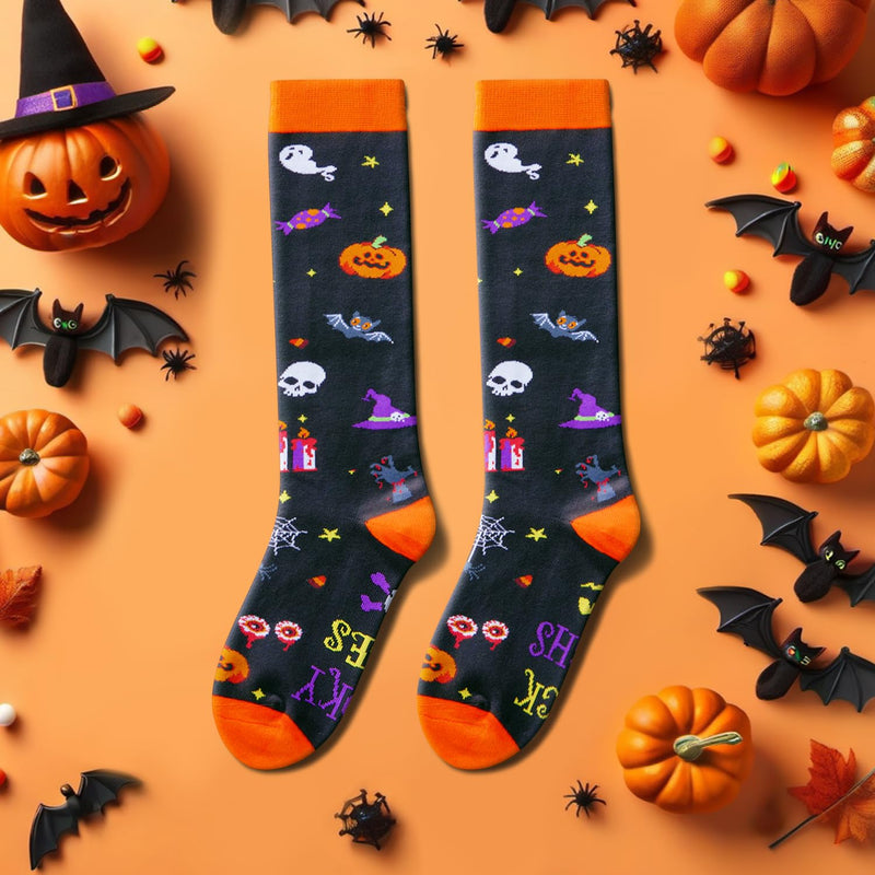 Halloween Gifts for Kids Boys Girls - Pumpkin Socks for Kids 2-3 Years