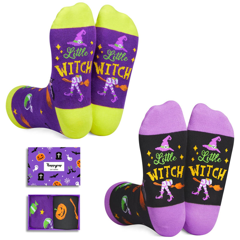 Halloween Gifts Ideas Socks - Spooky Gifts for Men Women Witch Gifts, Horror Gifts for Man Woman 2 Pack