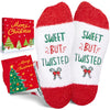 Christmas Gifts Candy Stocking Socks - Secret Santa Socks Kids Boys Girls, Xmas Stocking Stuffers for Teens 4-6 Years