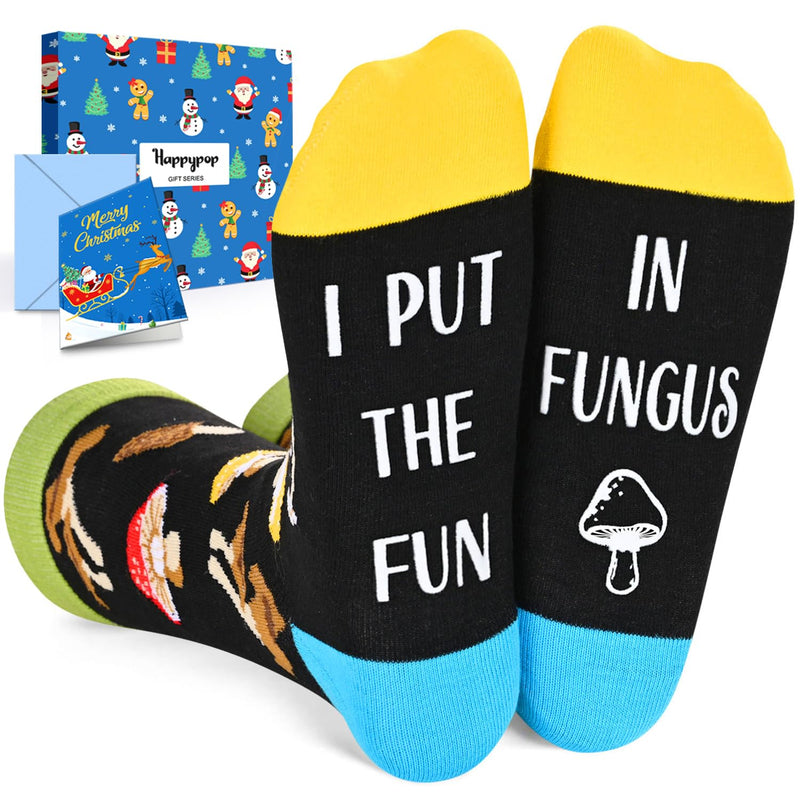 Gifts for Mushroom Lovers Garderning Gifts - Gifts for Garderners Nature Lovers, Funny Mushroom Plant Lady Socks