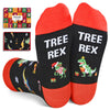 Christmas Gifts Stocking Socks for Kids - Christmas Socks Dinosaur Socks for Boys Girls 6-9 Years