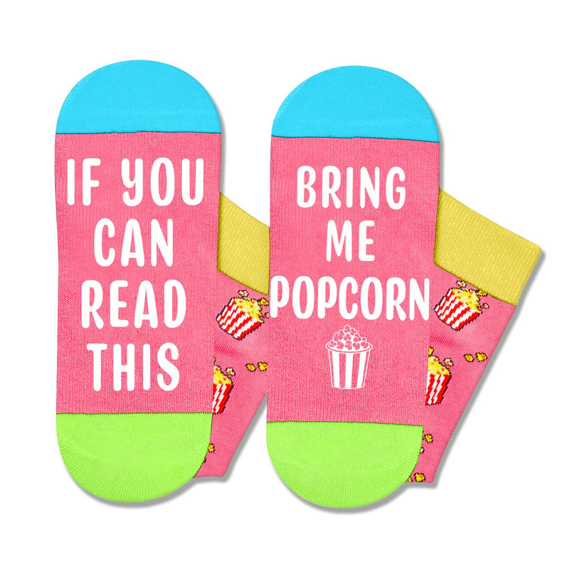 Popcorn Socks Its Corn Socks - Kids 7-9 Years Old, Fun Crazy Socks For Boys Girls, Movie Night