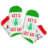 HAPPYPOP Christmas Gifts Stocking Socks for Kids - Light Up Cupcake Socks Xmas Stocking Stuffers for 7-9 Years Boy Girl