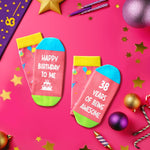 38th Birthday Gifts Ideas for Women - Socks for 38 Year Olds, 38th Birthday Gifts for Her Him, Best Gifts for 38 Year Old Woman Man