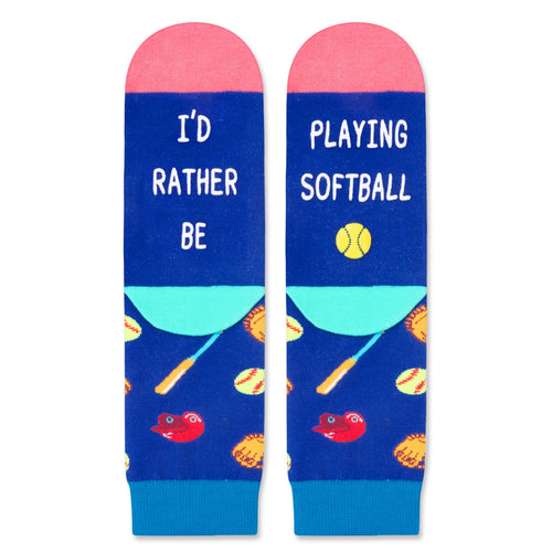 HAPPYPOP Gifts For Girls - Softball Gifts For Kids Boys Girls Socks