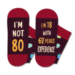 80th Years Old Birthday Gifts for Men - Socks for 80 Year Olds, Gift Ideas for 80 Year Old Man Woman, 80th Birthday Socks