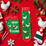 Christmas Gifts Stocking Socks For Men Women - Xmas Stocking Stuffers For Chicken Lovers Christmas Rooster Gifts