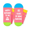 80th Birthday Gift ideas Socks - Best Gifts for 80 Year Old Man Woman, 80th Birthday Gifts for Elderly