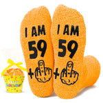 HAPPYPOP 60th Years Old Birthday Gifts for Women - Socks for 60 Year Olds, Best Gifts for 60 Year Old Middle Aged Woman Man, Gift Ideas for 60 Year Olds