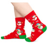 Christmas Gifts Stocking Socks For Teen Boys Girls - Secret Santa Snowman Socks for 4-6 Years