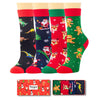 Christmas Gifts For Boys Girls - Secret Santa Socks Christmas Stocking 4 Pack