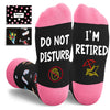 HAPPYPOP Retirement Gifts Ideas Socks - 2025 Retirement Gifts for Women Men Retired Gifts, Retirement Gift for Woman Man