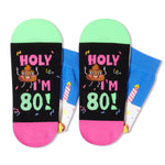 80th Birthday Socks Gifts Ideas - Best Gifts for 80 Year Old Woman, 80th Birthday Gifts for Her Elderly, 80th Birthday Socks