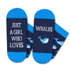 Whale Gifts for Women Girls - Crazy Whale Socks Ocean Gifts, Sea Whale Socks Animal Socks