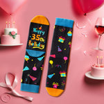 35th Birthday Gifts Ideas Socks - Gifts for Guys in Their 35s, 35th Birthday Socks for Men Women, 35 Year Old Gifts for Man Woman