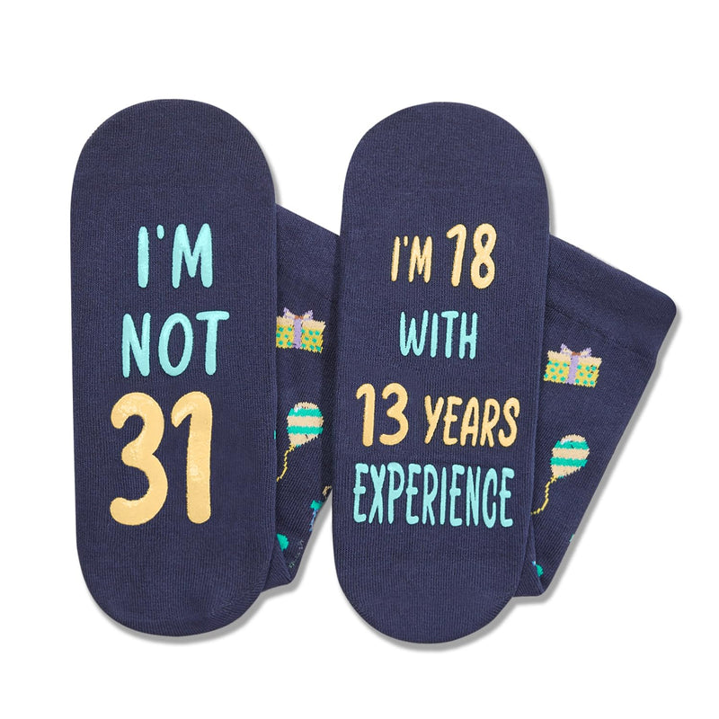 31st Years Old Birthday Gifts for Men - Socks for 31 Year Olds, Gift Ideas for 31 Year Old Man Woman, 31st Birthday Socks