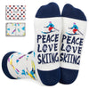 Skiing Gifts For Men Women - Ski Socks Skiing Socks Womens Mens, Snowboarding Youth Socks, Gifts For Skiers, Ski Gifts