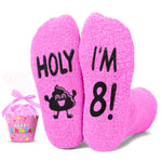 8th Birthday Gifts for Girls - Socks for Kids Age 8, Gift Ideas for Eight Year Old Girls, Presents for 8 Year Old Girls