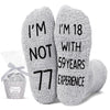 77th Birthday Gift Ideas for Men - Socks for 77 Year Old Birthday, Gifts For Old Men in their 77s