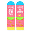 Crazy Socks for Kids - Boys Girls Socks Hot Dog Socks Hot Dog Gifts, If You Can Read This