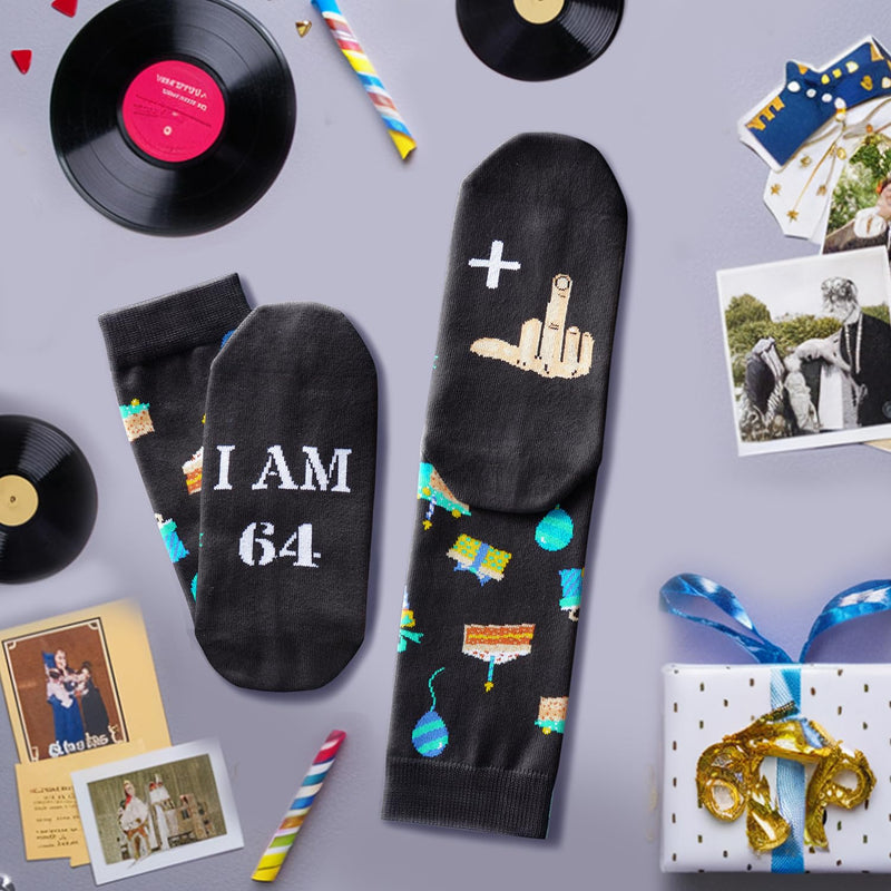 65th Years Old Birthday Gifts for Men - Socks for 65 Year Olds, 65th Birthday Socks, Gift Ideas for 65 Year Old Man Woman