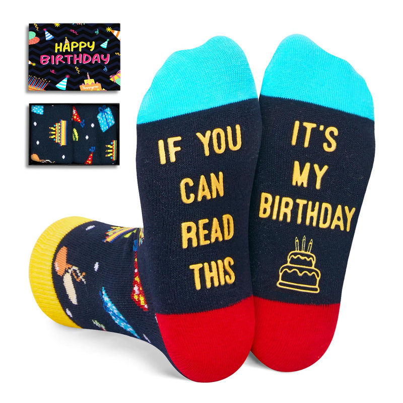 Birthday Gifts for Boys Girls 4-12 Years Old, Birthday Socks for Son Daughter Nephew Niece