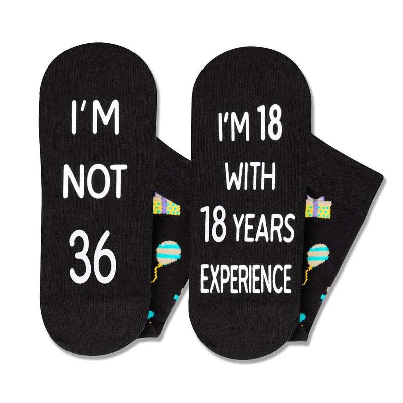 36th Years Old Birthday Gifts for Men - Socks for 36 Year Olds, 36th Birthday Socks, Gift Ideas for 36 Year Old Man Woman