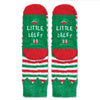 HAPPYPOP Christmas Socks for Boys Girls - Secret Santa Xmas Gifts, Elf Stocking for Kids with Greeting Card 4-6 Years