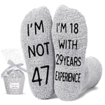 47th Birthday Gifts Ideas for Men - Socks for 47 Year Old Middle Aged Man, 47th Birthday Gifts for Him, 47 Year Old Gifts for Male