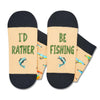 Id Rater Be Fishing Socks - Gifts For Fisherman Who Has Everything, Cool Fishing Gifts For Men Women, Unique Fishing Socks Men Women