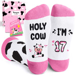 17th Year Old Birthday Gifts for Girls - Socks for Teen Girls Boys Age 17, 17 Yr Old Gift Ideas, 17 Birthday Gifts