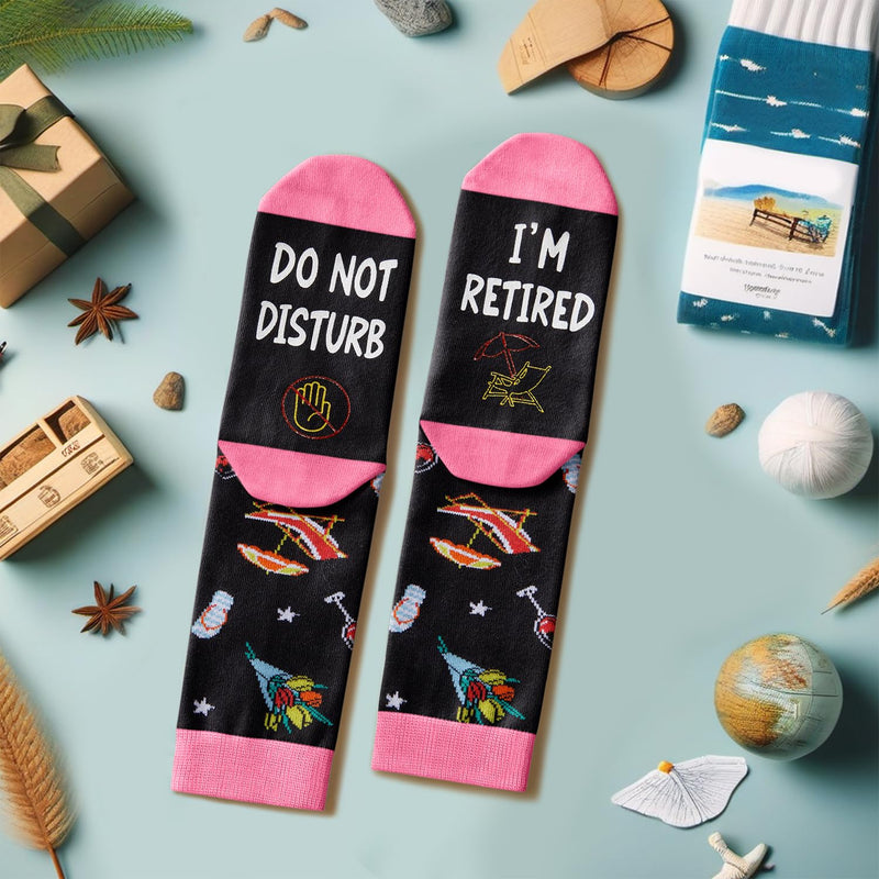 HAPPYPOP Retirement Gifts Ideas Socks - 2025 Retirement Gifts for Women Men Retired Gifts, Retirement Gift for Woman Man