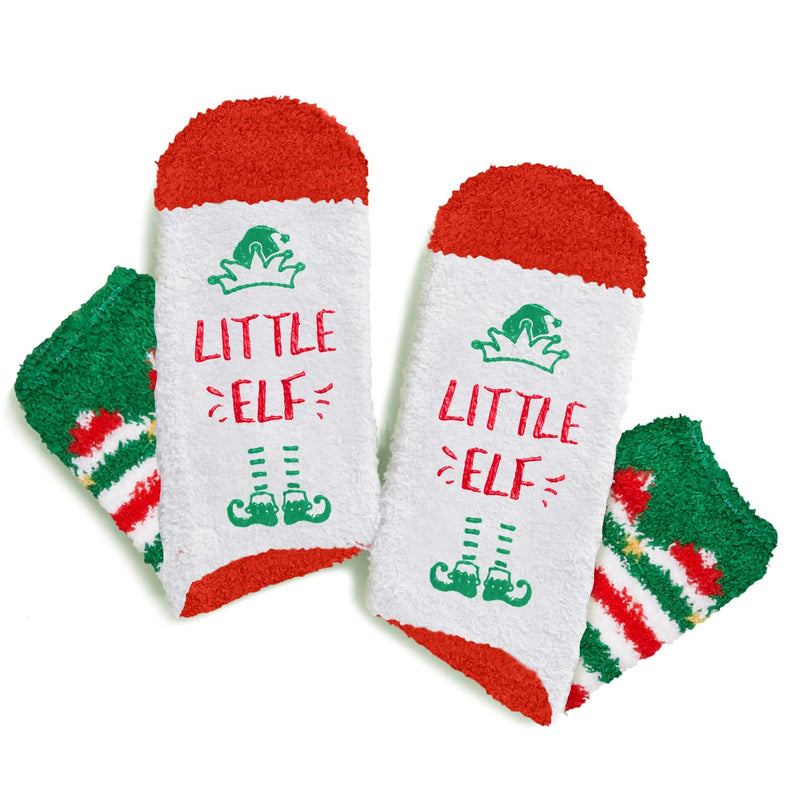 HAPPYPOP Cupcake Christmas Socks for 4-6 Years Old Kids - Christmas Gifts Stocking Socks for Boys Girls, Little Elf Stockings