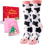 Animal Gifts Ideas Socks for Women - Funny Cow Print Gifts Chicken Gifts, Fox Bee Cat Socks