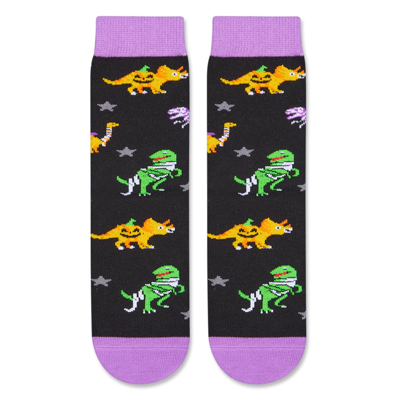 Halloween Socks Spooky Gifts For Boys Girls - Halloween Gifts for Kids 10-12 Years Old Horror Dinosaur Gifts