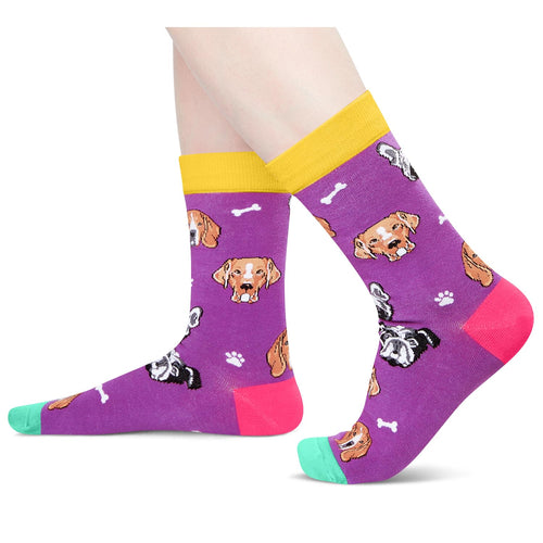 Dog Lover Gifts For Dog Mom - Dog Socks for Teen Girls, Dog Christmas Gifts, Dog Grandma Gifts