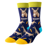 Christmas Funny Gifts for Men - Blue Christmas Stockings Secret Santa Socks Donkey Stocking Stuffers for Donkey Lovers