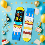 35th Birthday Gift Ideas Socks - Best Gifts for 35 Year Old Man Woman, 35 Year Old Socks for Him Her