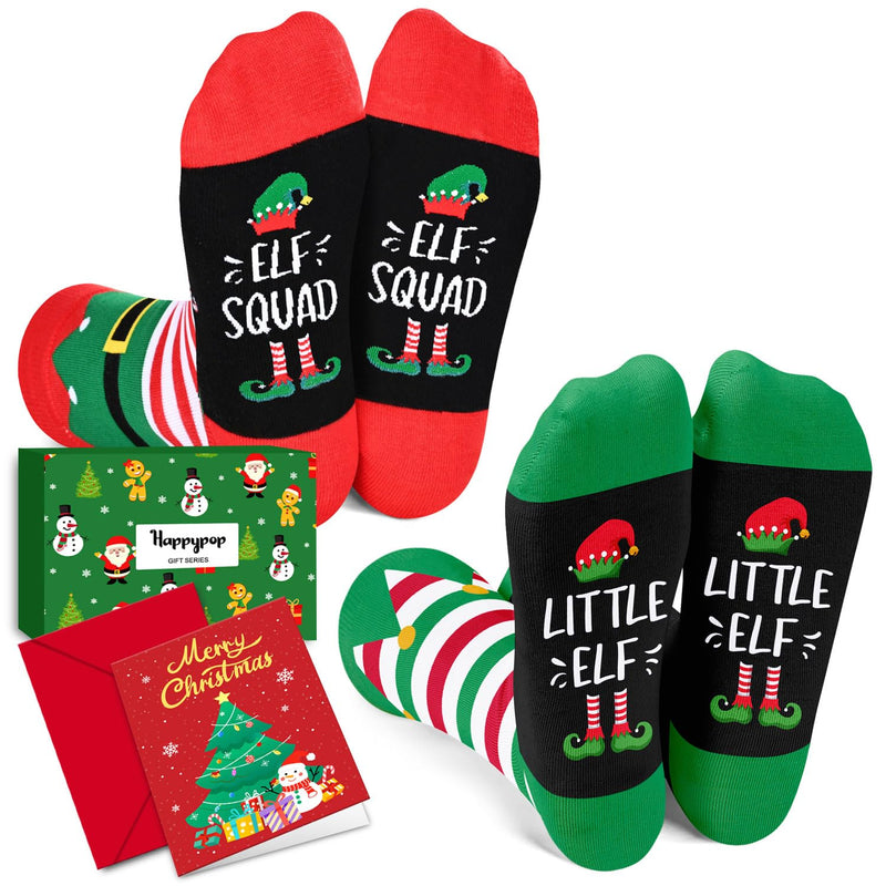 Christmas Gifts Stocking Socks for 2-3 Years Old Kids - Elf Gifts Little Elf Socks for Boys Girls