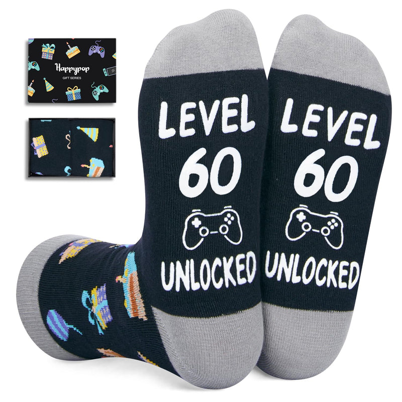 60th Birthday Gifts Ideas for Men - Socks for 60 Year Olds, Best Gifts for 60 Year Old Middle Aged Man Woman, 60th Birthday Socks